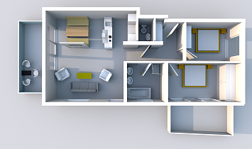 3D-Grundriss SUN Matrei Tradition Large - Richtung Nord